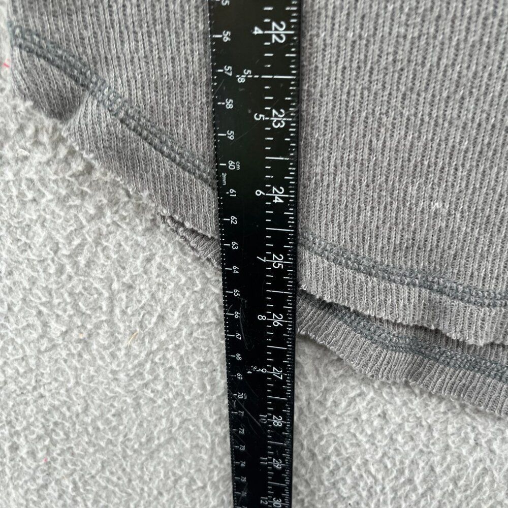 Free People Gray Long Sleeve Top with Multicolor Trim - Picture 12 of 15